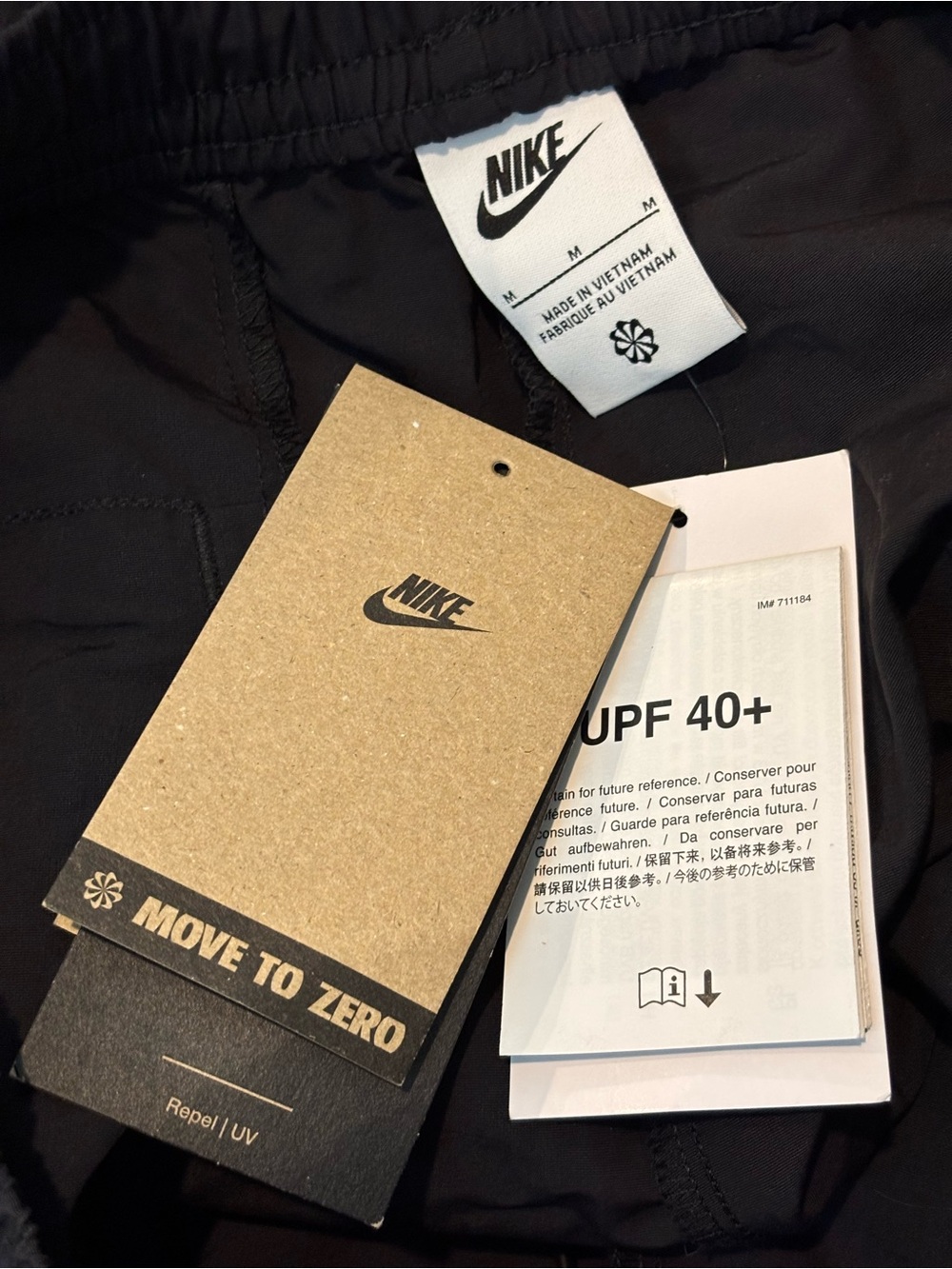 NWT Nike Sportswear Everything Wovens Mid Rise Open Hem Pants Black M FQ3588 - Picture 10 of 11